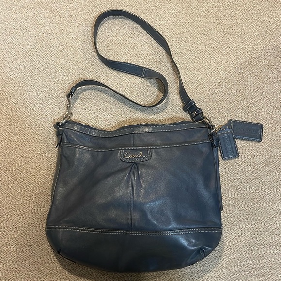 Coach Handbags - Navy blue Coach purse
